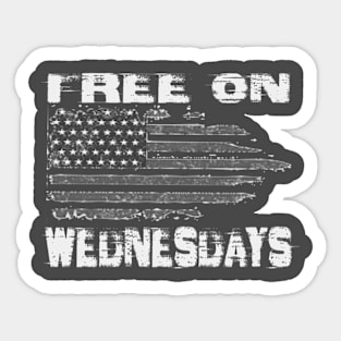 Free on Wednesdays (gray) Sticker